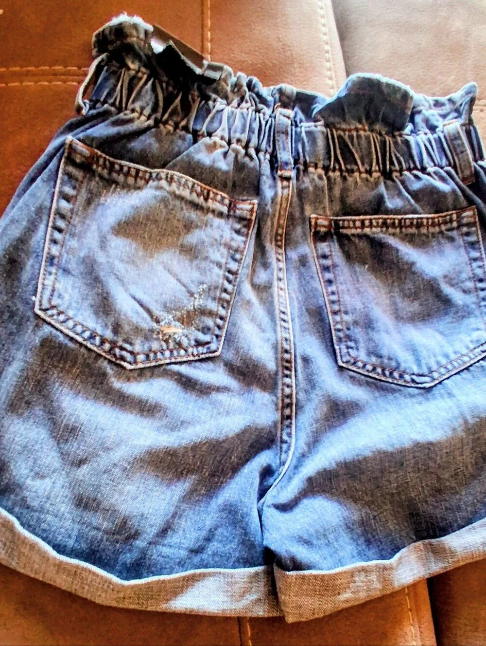 NWT SeethruSoul Brand Juniors Blue Jean Shorts, Sz 26